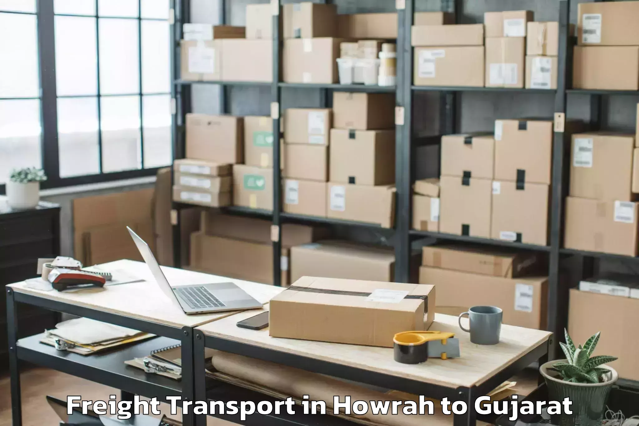 Expert Howrah to Ganpat University Mehsana Freight Transport